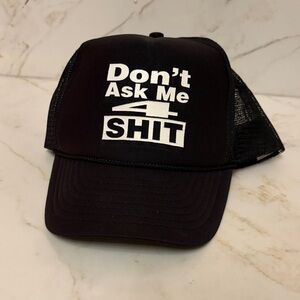 Black Mesh Trucker Hat